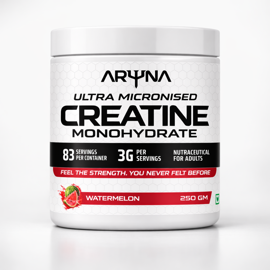 Ultra Micronised Creatine Monohydrate Watermelon with Free Shaker (250g,83 Servings)