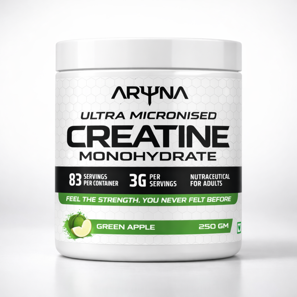 Ultra Micronised Creatine Monohydrate Greenapple (250g,83 Servings)