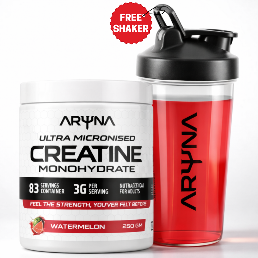 Ultra Micronised Creatine Monohydrate Watermelon with Free Shaker (250g,83 Servings)